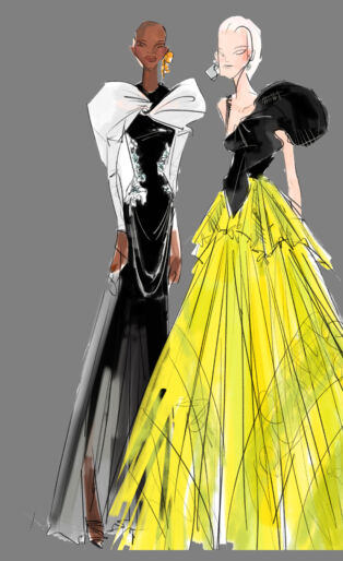 New York fashion Week Sketch Bibhu Mohapatra