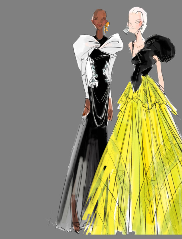 New York fashion Week Sketch Bibhu Mohapatra