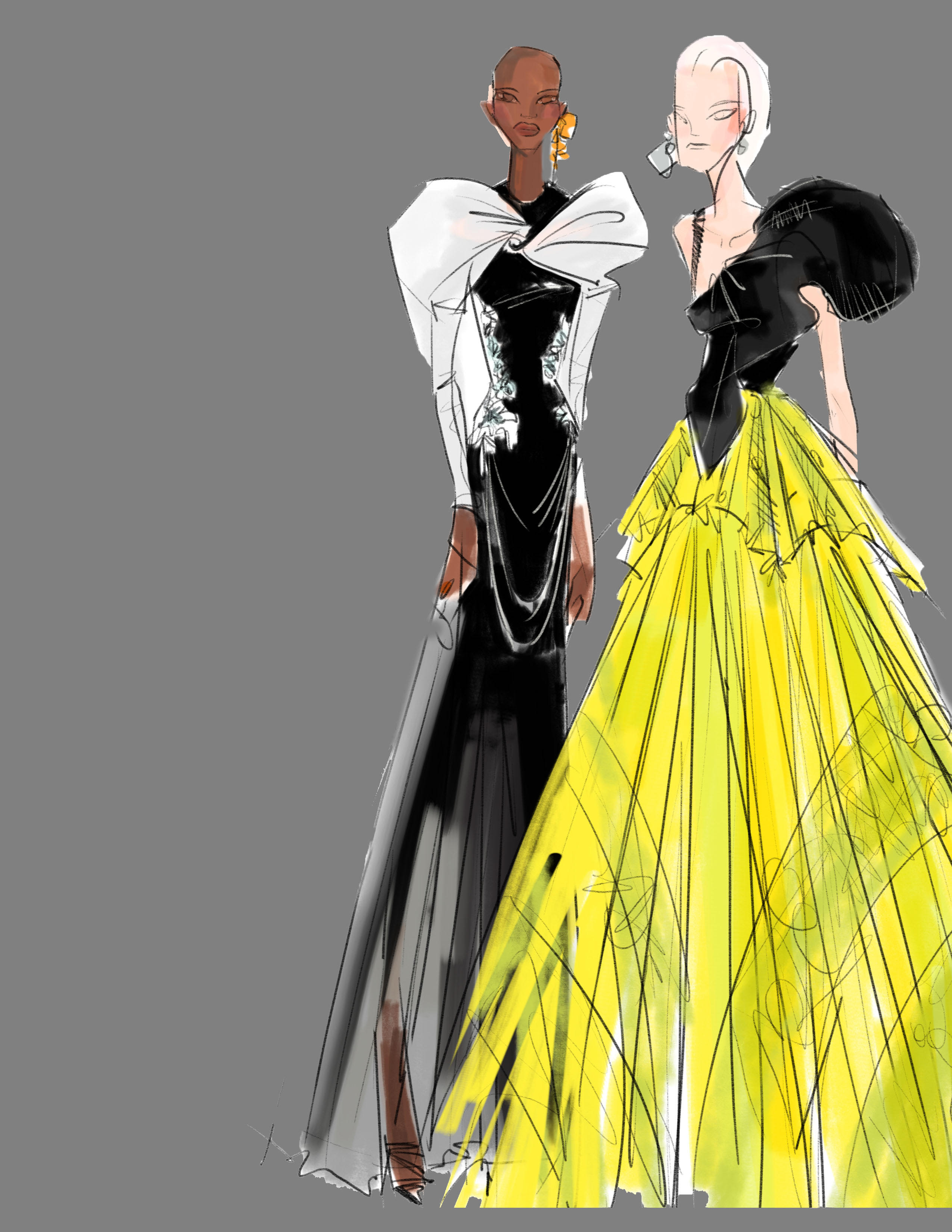 New York fashion Week Sketch Bibhu Mohapatra