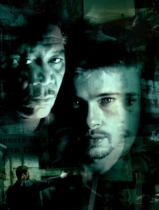morgan freeman brad pitt seven