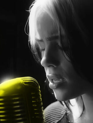 Girl with microphone