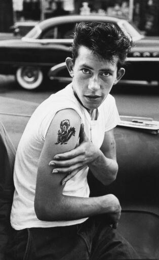 Untitled from Brooklyn Gang , 1959. Bruce Davidson (American, b. 1933). The Cleveland Museum of Art, Gift o f an anonymous donor, 2018.698 . © Bruce Davidson / Magnum Photos