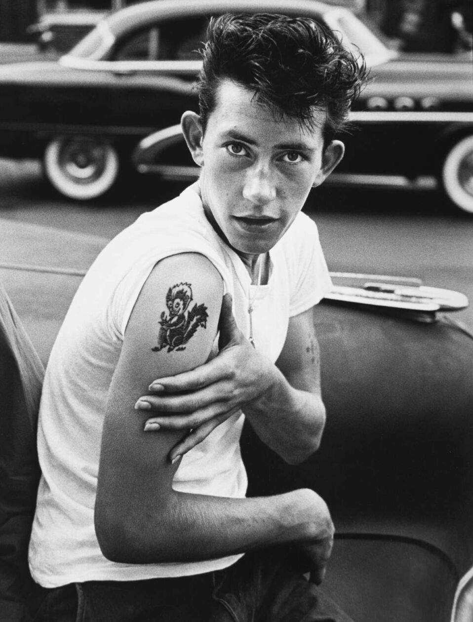 Untitled from Brooklyn Gang , 1959. Bruce Davidson (American, b. 1933). The Cleveland Museum of Art, Gift o f an anonymous donor, 2018.698 . © Bruce Davidson / Magnum Photos