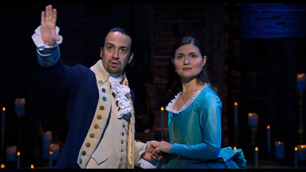 Phillipa Soo and Lin-Manuel Miranda in Hamilton