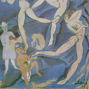 satirical composition By dali 1923