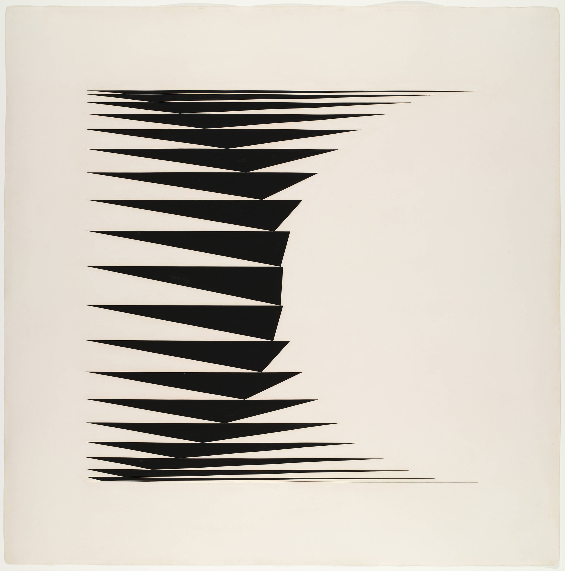 Hércules Barsotti (Brazilian, 1914–2010) Drawing No. 1, 1958 Gouache on paper 28 x 28″ (71.1 x 71.1 cm) The Museum of Modern Art, New York. Purchase