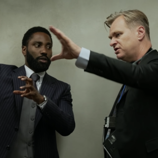 john david washington and christopher nolan tenet