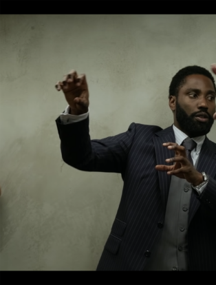 john david washington and christopher nolan tenet