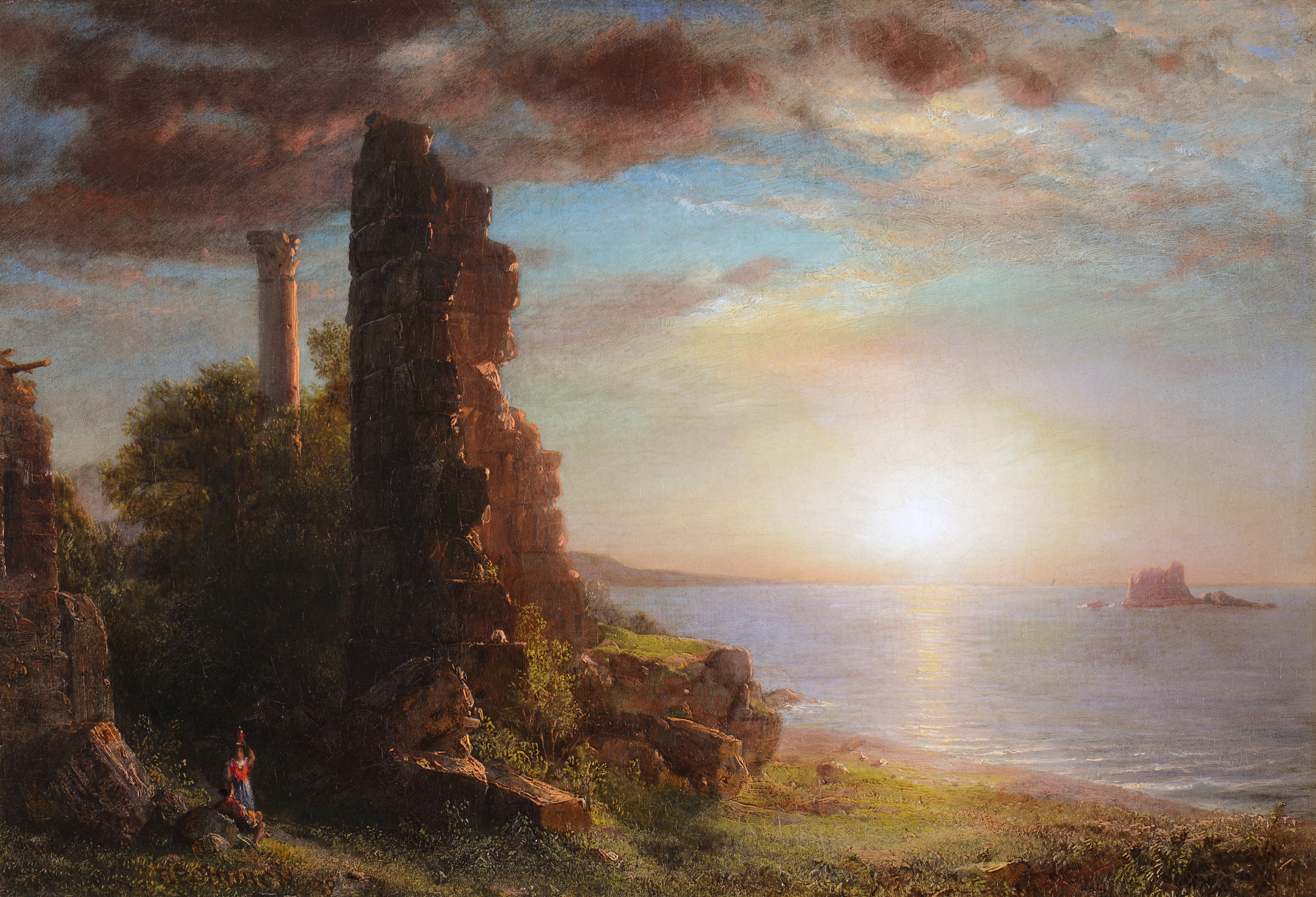 Church, Syrian Landscape (1873) Courtesy of Mnuchin Gallery, New York