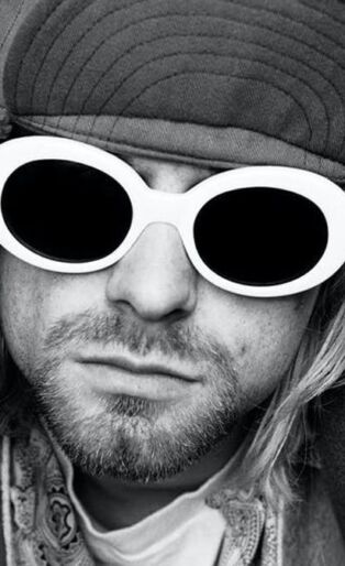 kurt cobain black and white