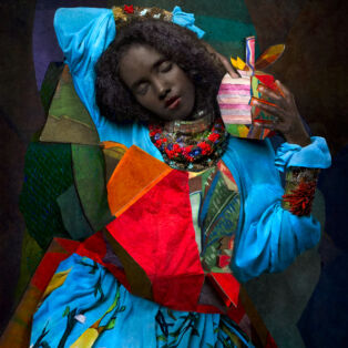 Cooper & Gorfer - Maryan Holding Blue, 2020 © Cooper & Gorfer. On view at Fotografiska New York.