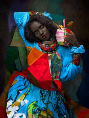 Cooper & Gorfer - Maryan Holding Blue, 2020 © Cooper & Gorfer. On view at Fotografiska New York.