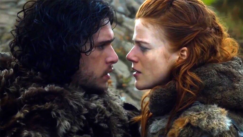 Ygritte and Jon Snow in Game of Thrones