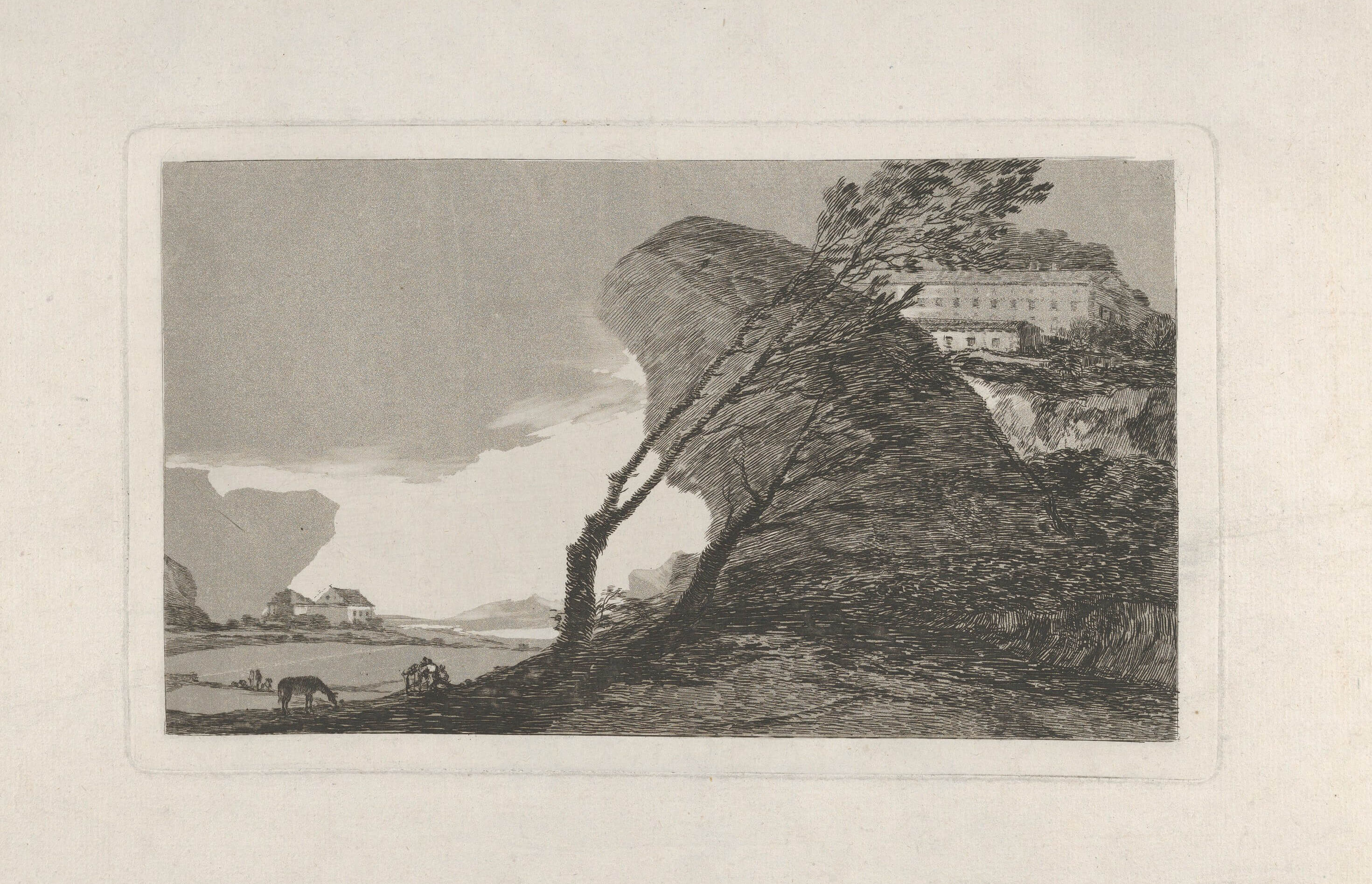 Goya, Landscape, Ca. 1807–10. Etching, aquatint. The Metropolitan Museum of Art, New York, Purchase, Joseph Pulitzer Bequest, Lila Acheson Wallace Gift, Van Day Truex Fund, and several members of The Chairman’s Council Gifts, 2015