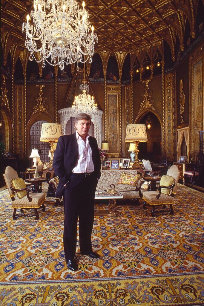 The Mar-a-Lago sitting room in Donald Trump's house