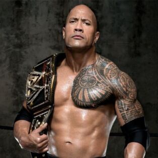 the rock and his wwe champion belt