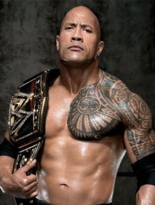 the rock and his wwe champion belt