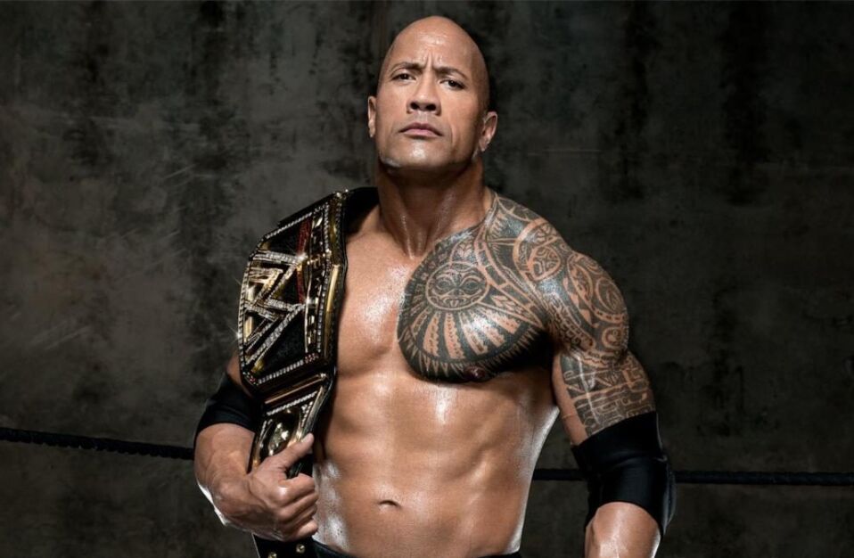 the rock and his wwe champion belt