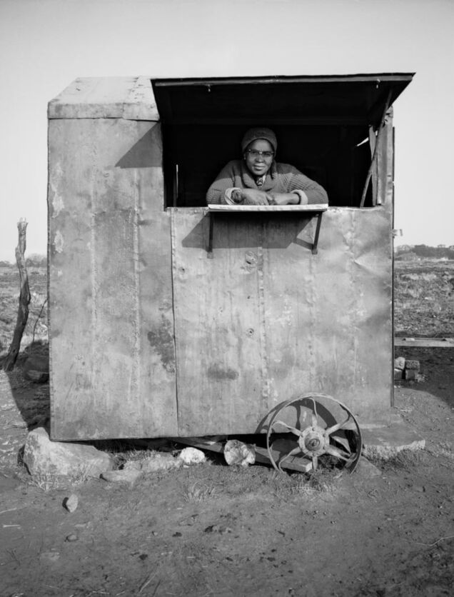 David Goldblatt Café-de-Move-On (coffee cart), Croesus, 1964 gelatin silver hand print 12-5/8