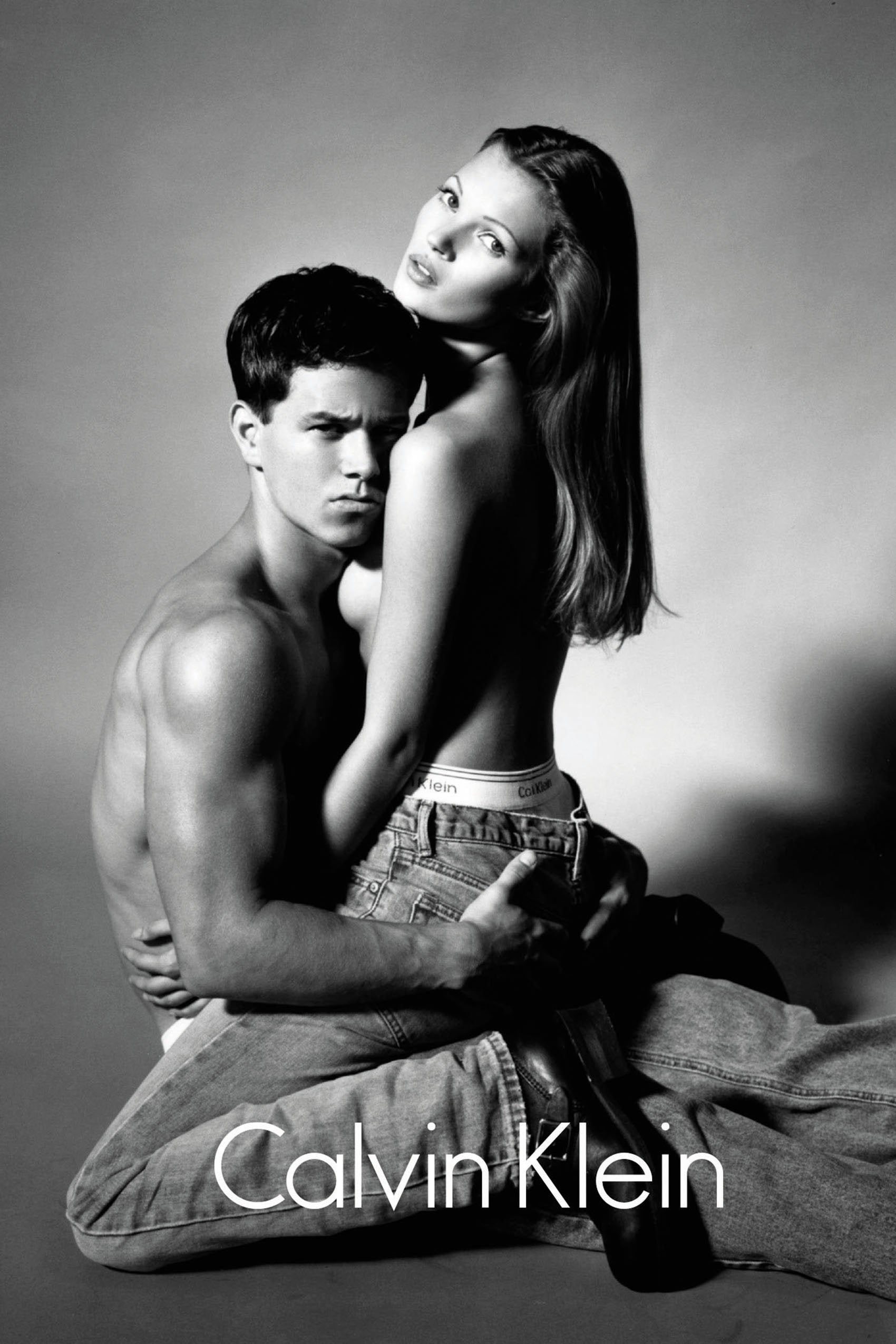 Marky Mark and Kate Moss for Calvin Klein