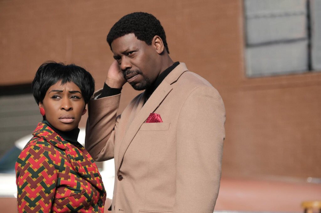 Cynthia Erivo and Malcolm Barrett in Genius: Aretha