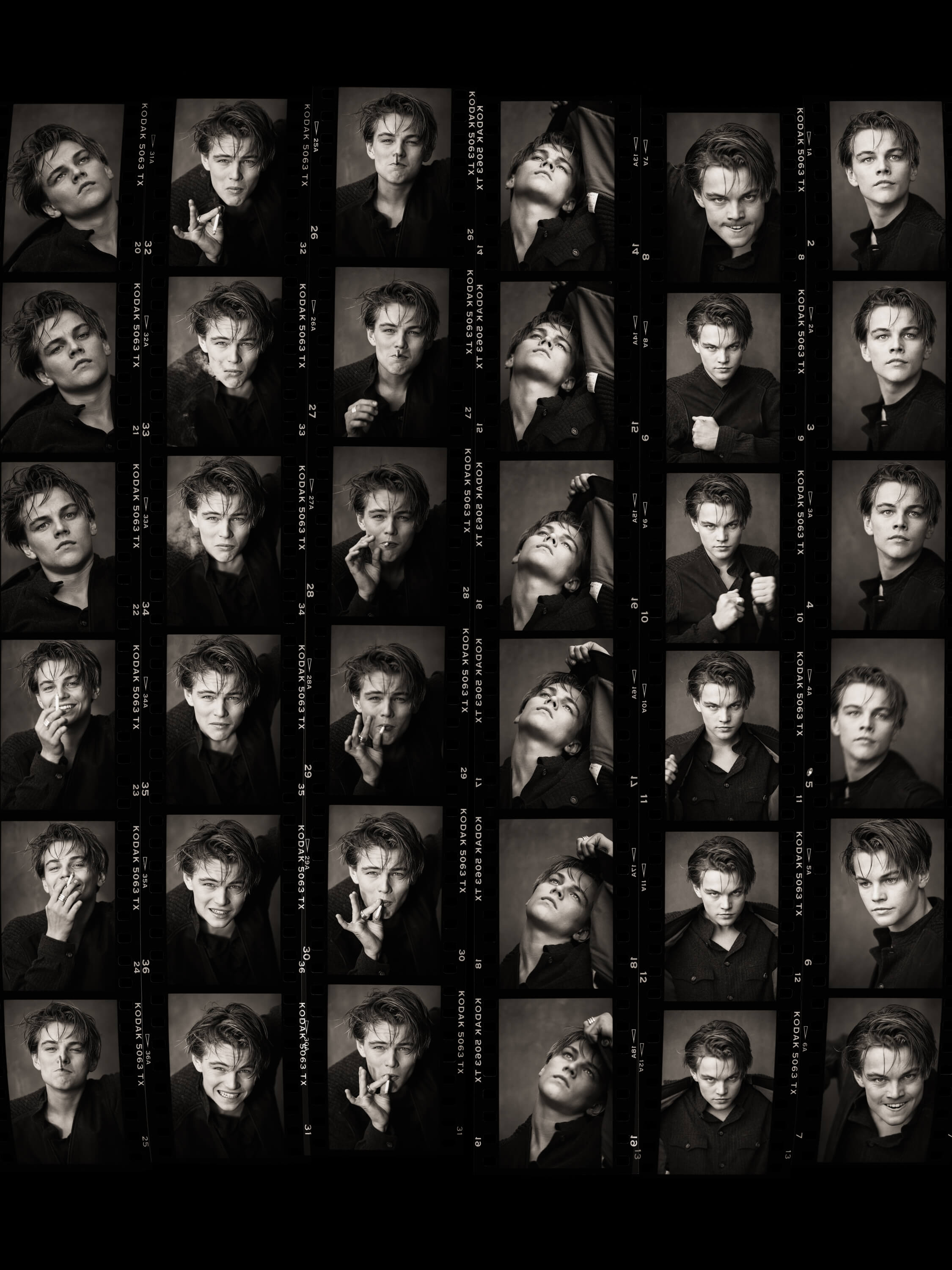 Leonardo Di Caprio (Contact Sheet), Los Angeles, 1994