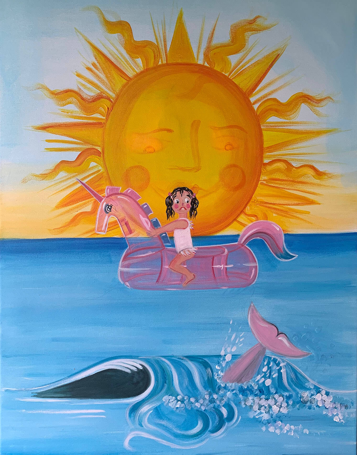 Oh de Laval, Here comes a feeling you thought you’d forgotten, 2020 Acrylic on canvas, 80 cm x 60 cm, courtesy the artist and Unit London