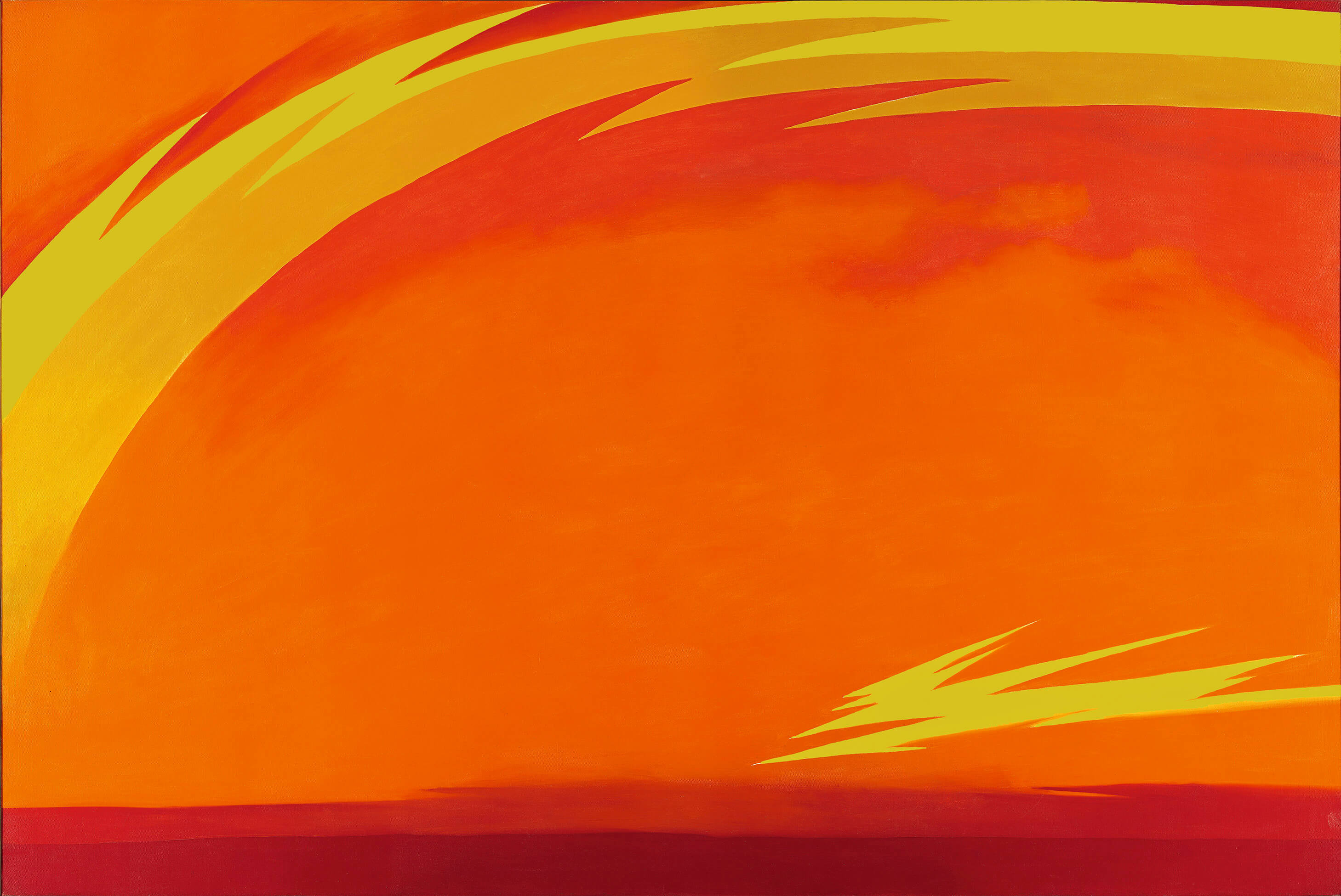 Georgia O'Keeffe, From the Plains II, 1954. Oil on canvas. Museo Nacional Thyssen-Bornemisza, Madrid © Georgia O’Keeffe Museum
