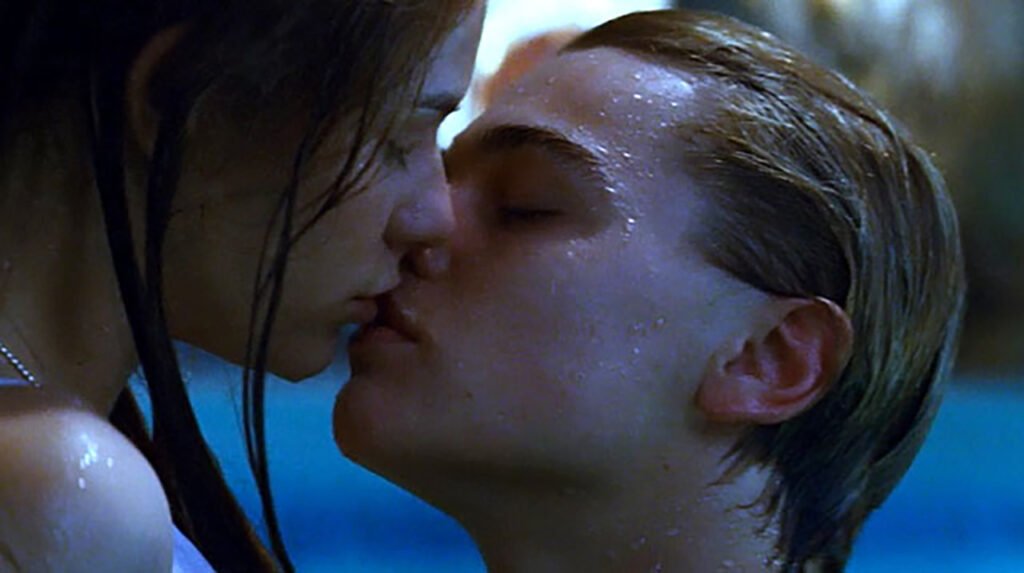 Claire Danes and Leonardo DiCaprio in Romeo + Juliet
