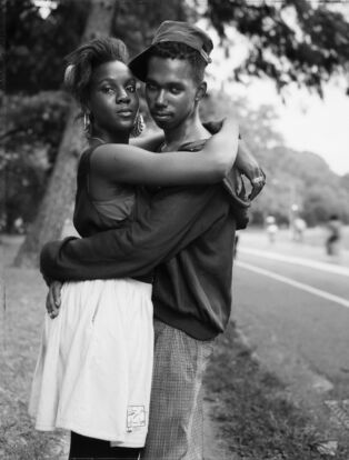 A Couple in Prospect Park, Brooklyn, NY, 1990 Pigmented inkjet print (printed 2019) Collection of the artist; courtesy Sean Kelly Gallery, New York; Stephen Daiter Gallery, Chicago; and Rena Bransten Gallery, San Francisco