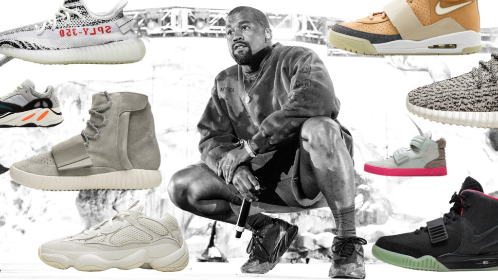 Kanye and his Adidas shoe