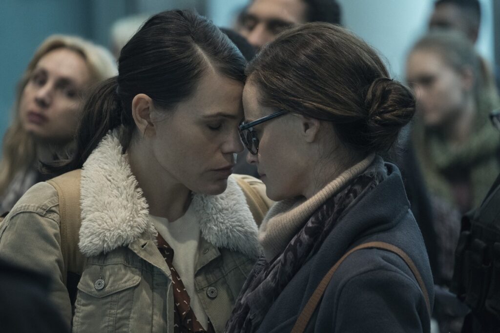 Clea Duvall and Alexis Bledel in The Handmaid's Tale