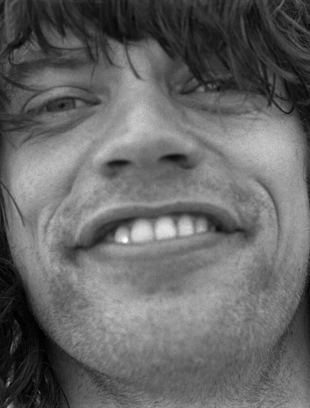 Mick Jagger ‘Diamond Smile’ Malibu, California 1976 Photo by writer & photographer, Carinthia West. From the ‘Hanging Out' archive