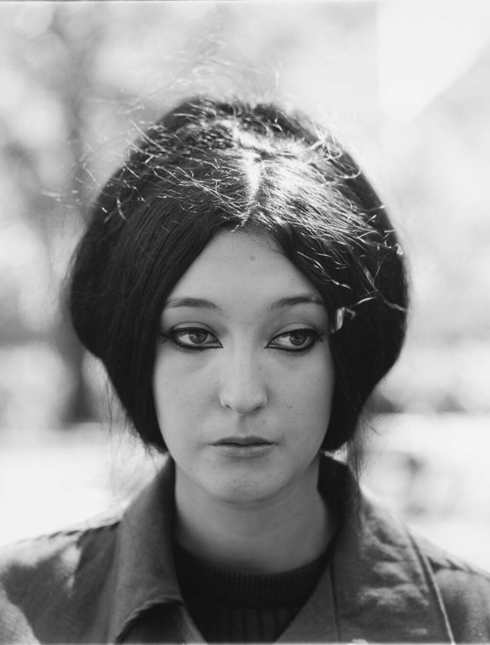Woman with eyeliner, N.Y.C. 1967 gelatin silver print © The Estate of Diane Arbus