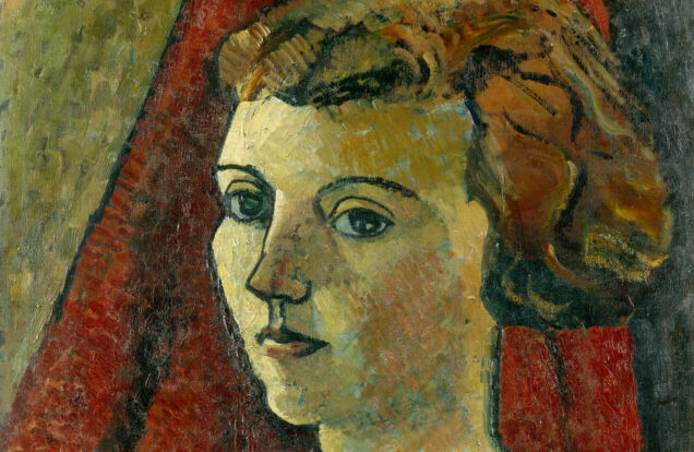 Eileen Agar, Eileen Agar, 1927. Oil on canvas. 765 mm x 641 mm. NPG 5881 ©Estate of Eileen Agar/Bridgeman Images