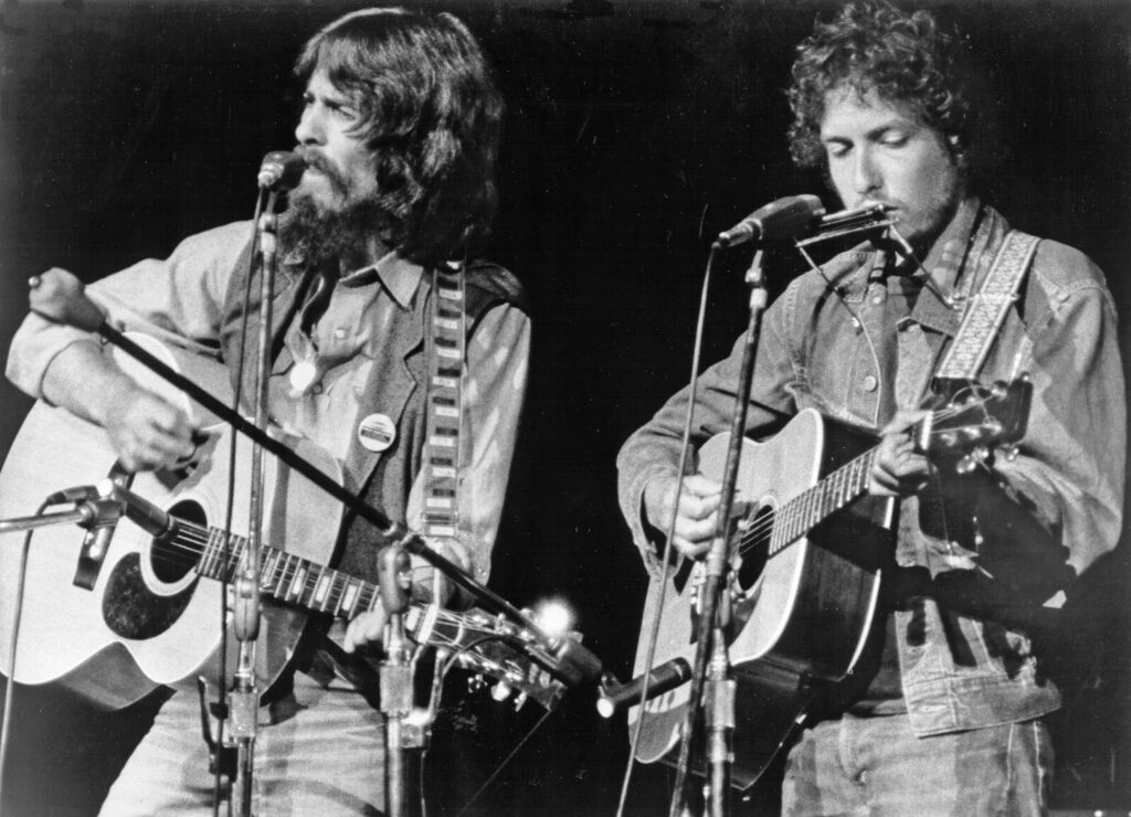 Concert for Bangladesh, George Harrison and Bob Dylan