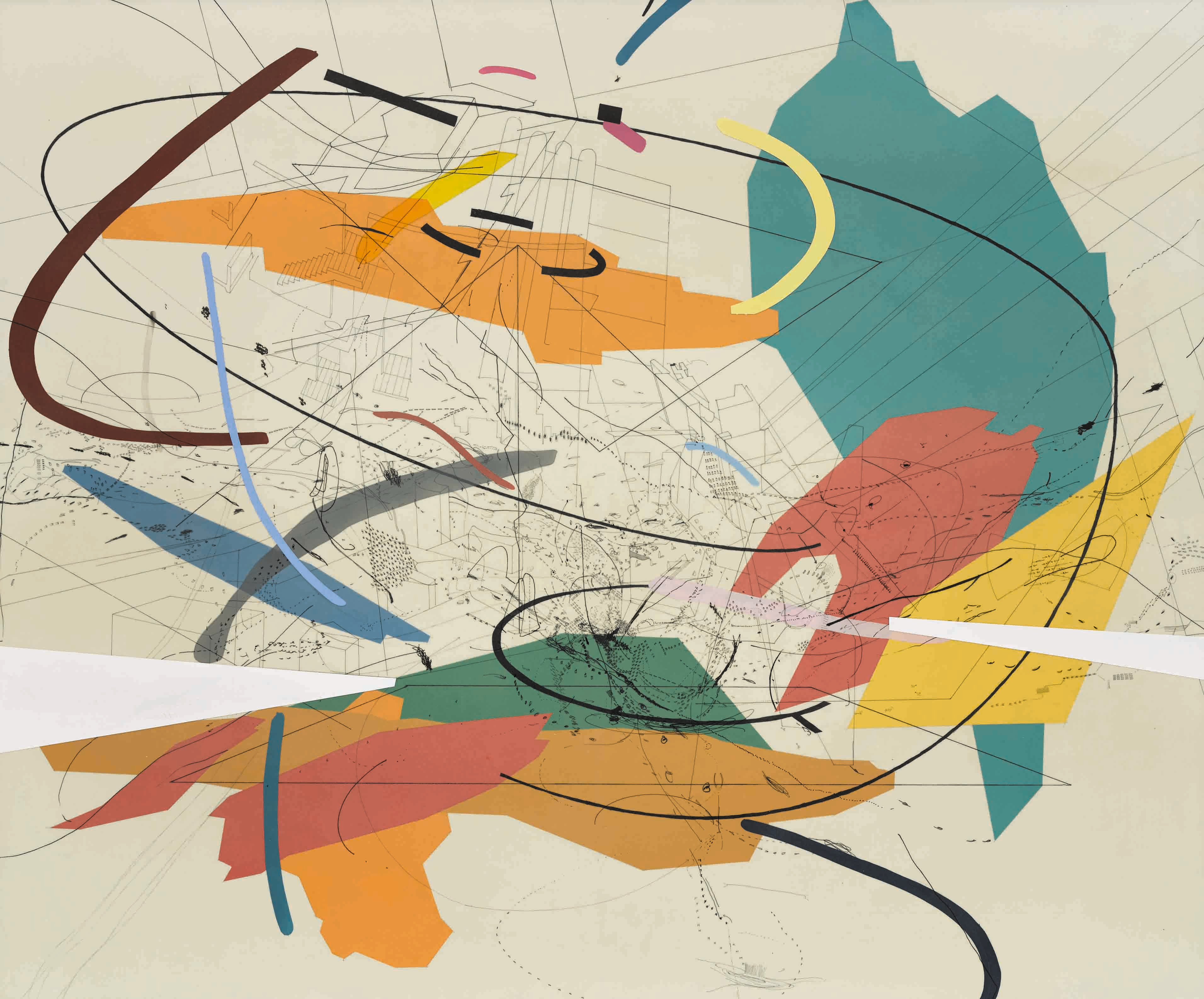Julie Mehretu Untitled 2, 1999 Ink and polymer on canvas
