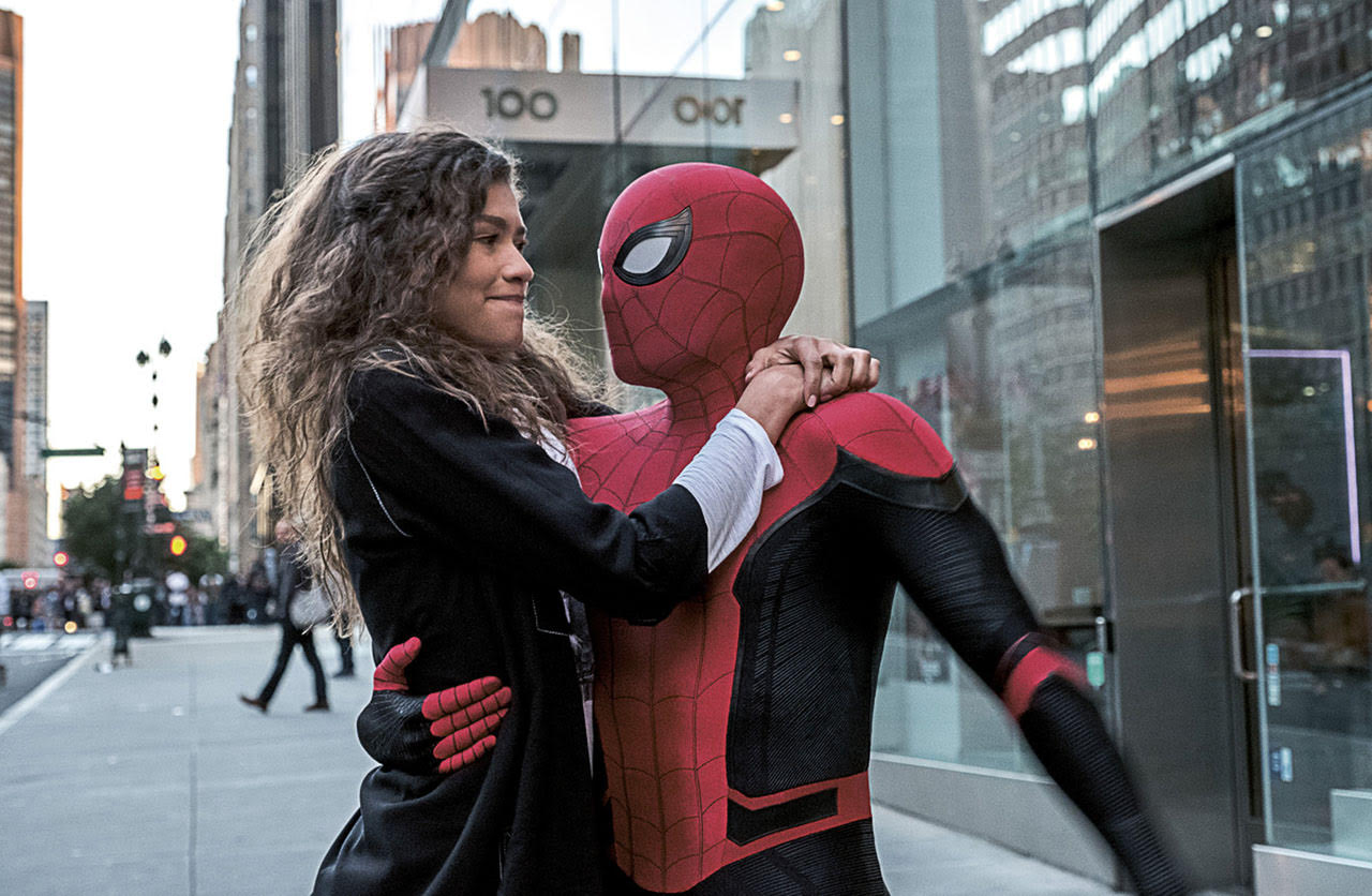 Zendaya & Tom Holland in Spiderman