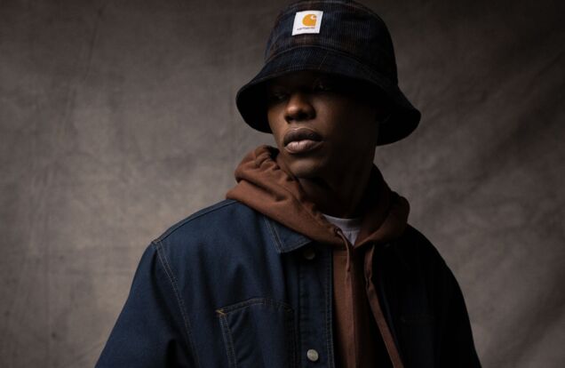 Carhartt-WIP-FW-2021-Model-Wearing-Jean-Hat_Jean-Jacket-and-Brown-Hoodie