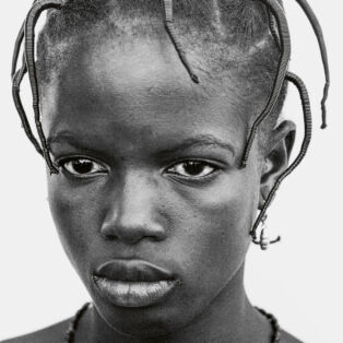 Village Girl with Unique Braiding, Senegal