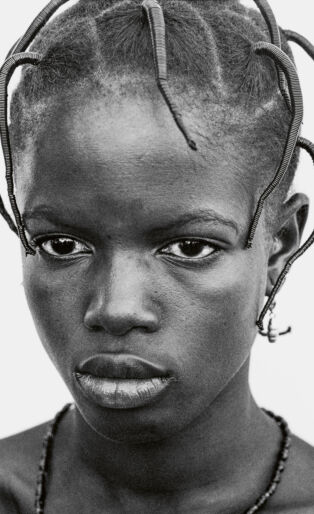 Village Girl with Unique Braiding, Senegal