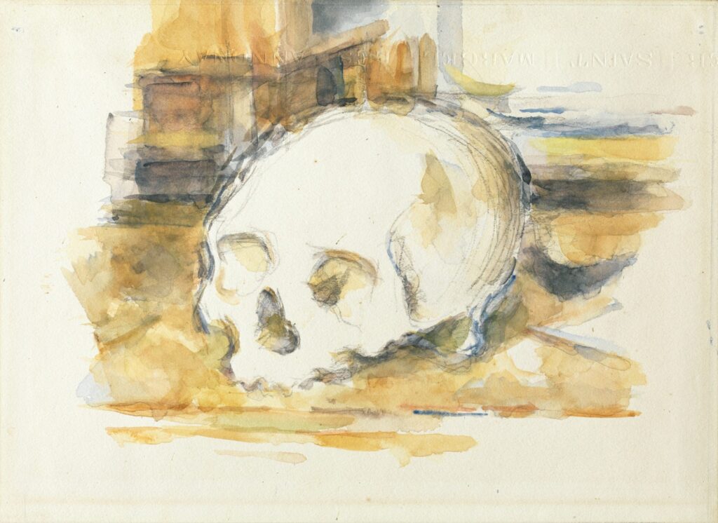 Paul-Cezanne.-Study-of-a-Skull