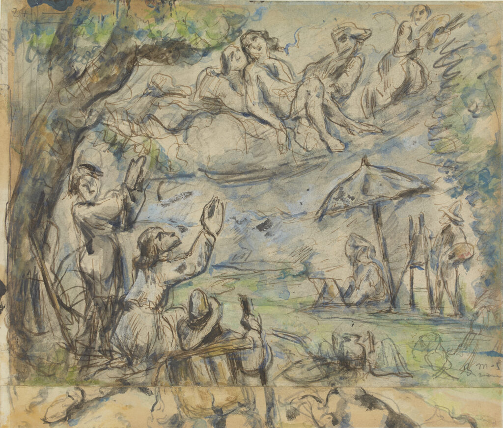Paul Cezanne. The Apotheosis of Delacroix