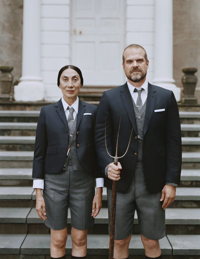 Thom Browne Fall 2021 Featuring David Harbour & Anh Duong Shot By Tina Barney