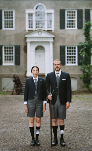 Thom_Browne_David Harbour and Ann Duong Shot By Tina Barne