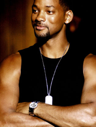 Will Smith in a Sexy Black Tank and Silver Dog Tag
