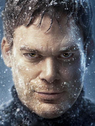 Michael C. Hall as Dexter with snow in his hair
