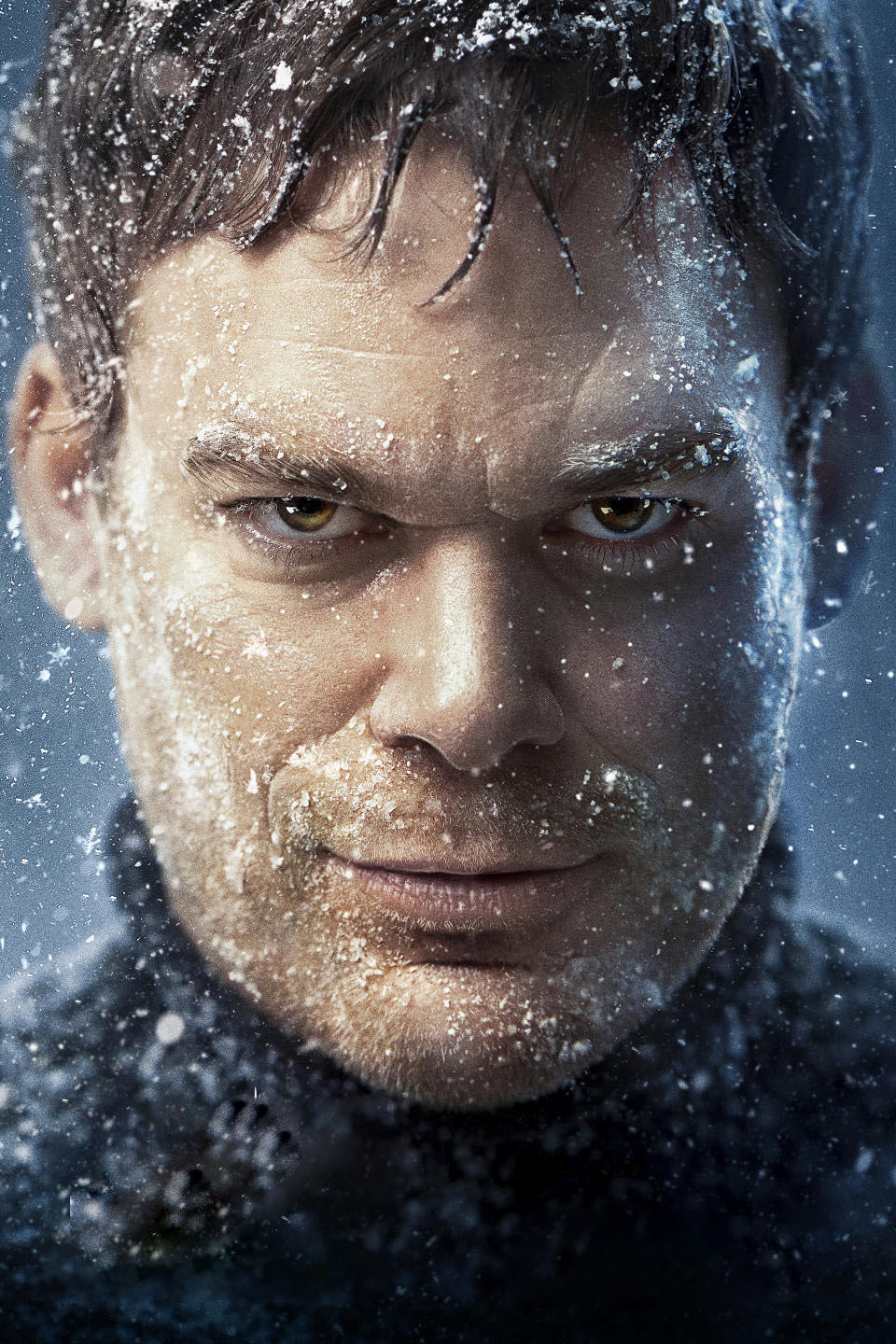 Michael C. Hall as Dexter with snow in his hair