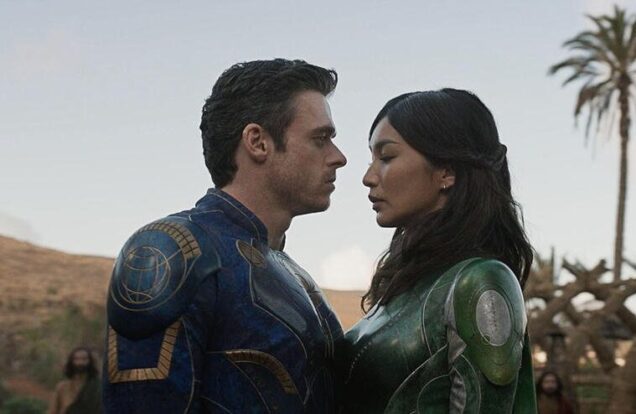 Richard Madden and Gemma Chan in Eternals
