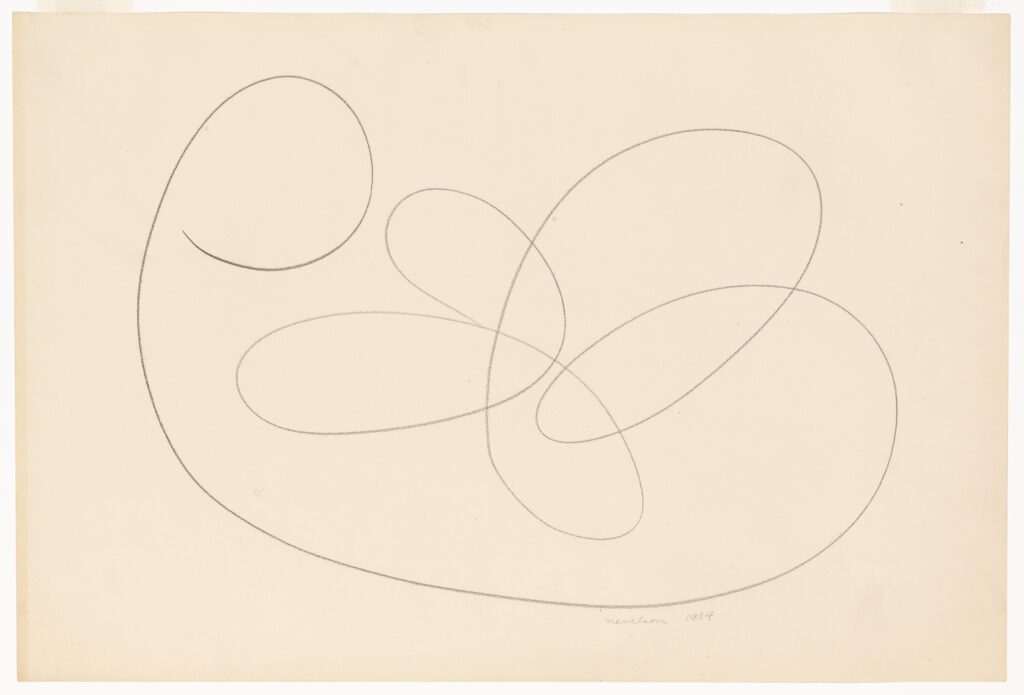 Louise Nevelson (1899-1988), Untitled, 1934. Graphite pencil on paper. Whitney Museum of American Art, New York; gift of the artist 69.221. © 2021 Estate of Louise Nevelson/ARS, New York